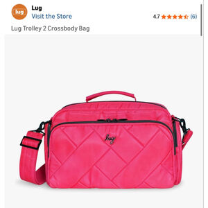NWT Lug Magenta Trolley 2 Crossbody Bag